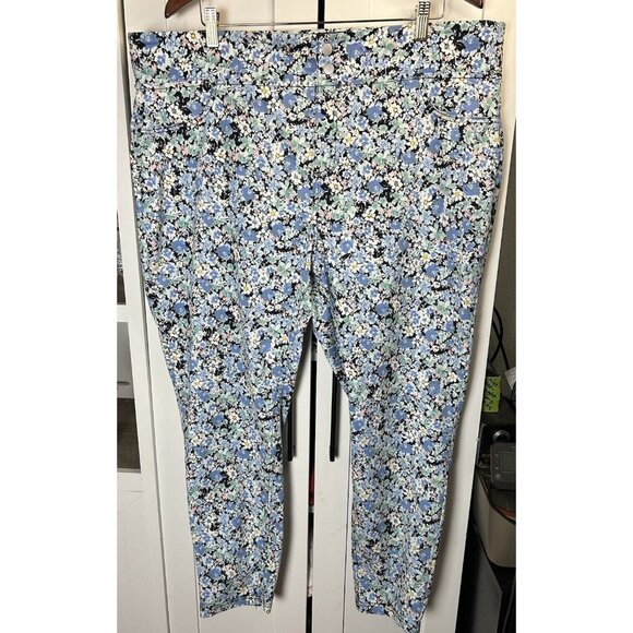Terra & Sky Pants - Terra & Sky Women Plus Size Super Soft Jegging Ditsy Floral 2X(20W-22W)‎ Skinny
